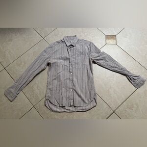 Shipley & Halmos Men's Casual Striped Shirt - Gray